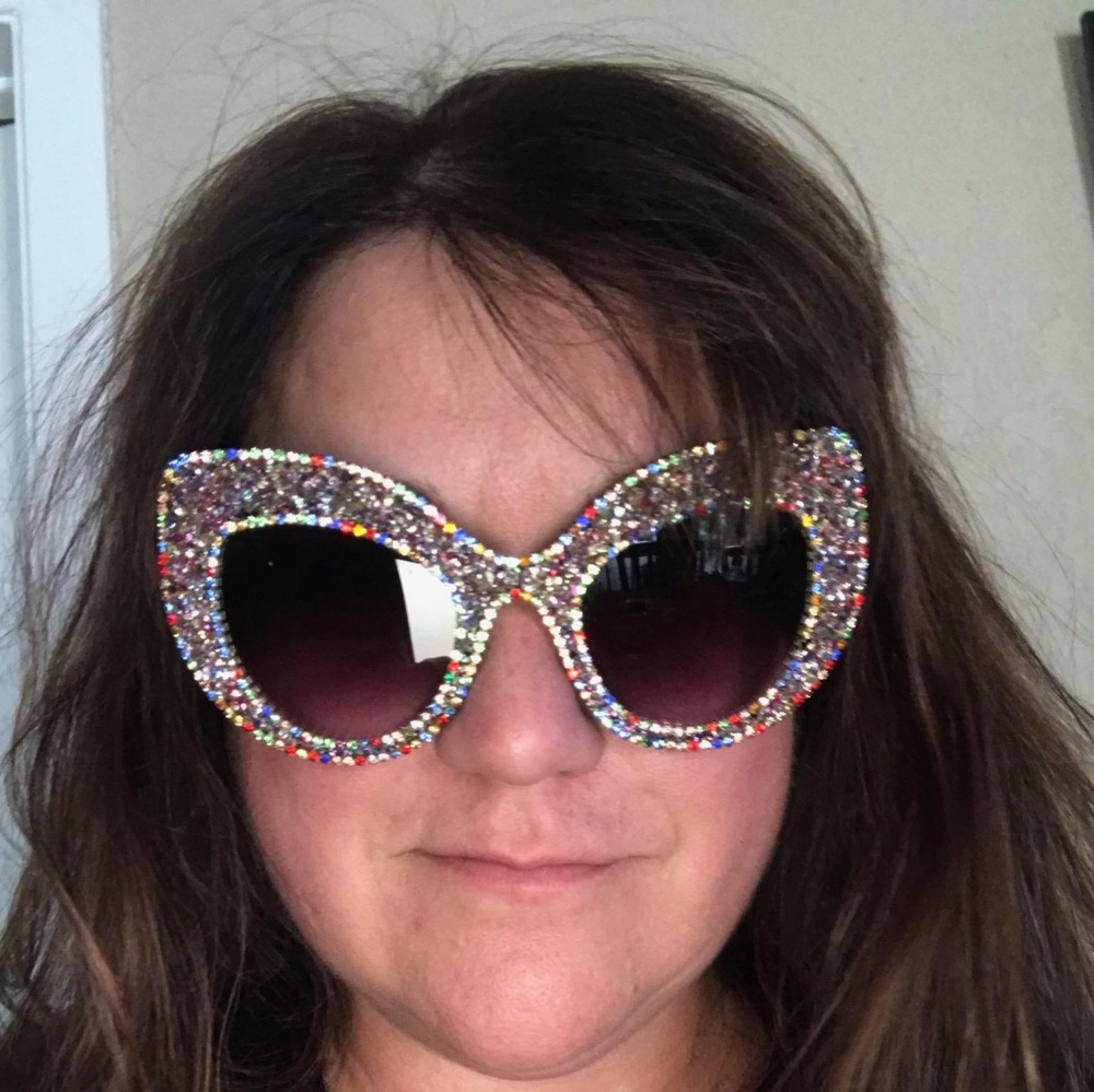 Diva crystal glitter sunglasses (P2)